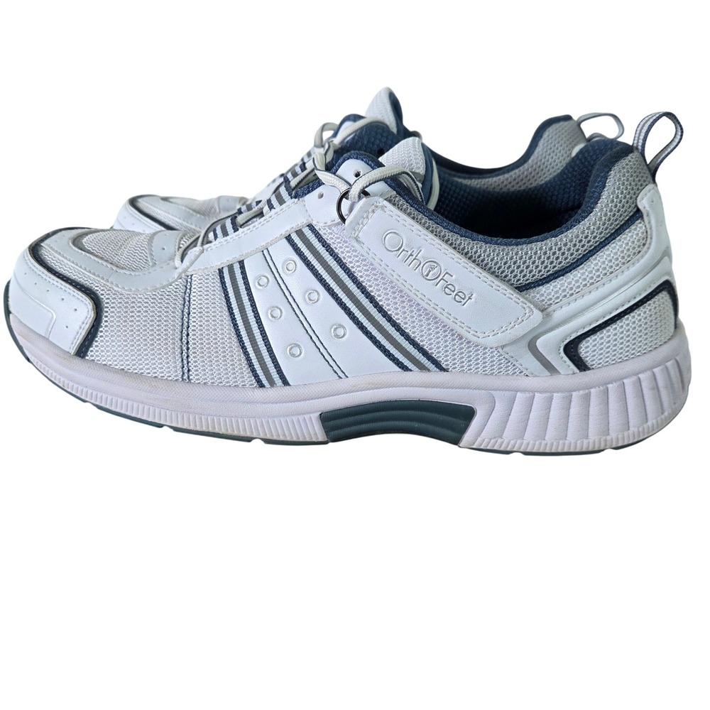 Orthofeet Mens 11 Walking Shoes Orthopedic Comfort Mesh Hook Loop Sneaker